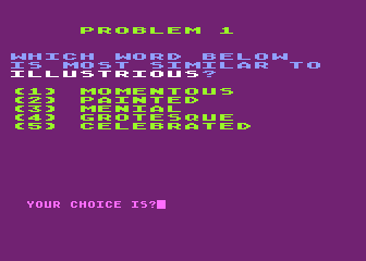Vocabulary Builder 2 atari screenshot