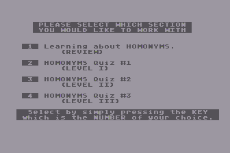 Vocabulary Builders atari screenshot