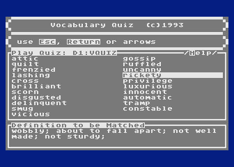 Vocabulary Quiz — screenshot 1