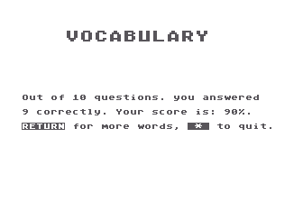 Vocabulary Word Drill
