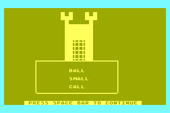 Vowels - A atari screenshot