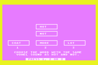 Vowels - O atari screenshot