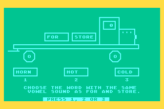 Vowels - O atari screenshot