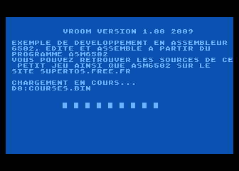 Vroom atari screenshot