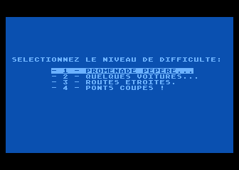 Vroom atari screenshot