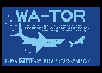 Wa-Tor — screenshot 1