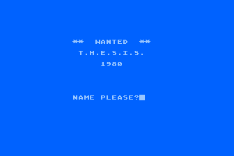 Wanted atari screenshot