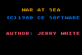 War at Sea atari screenshot