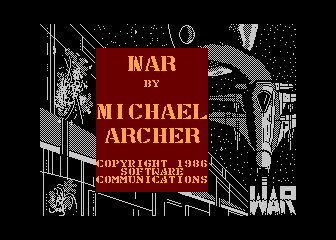 WAR atari screenshot