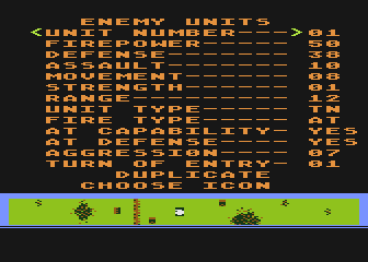 Wargame Construction Set atari screenshot