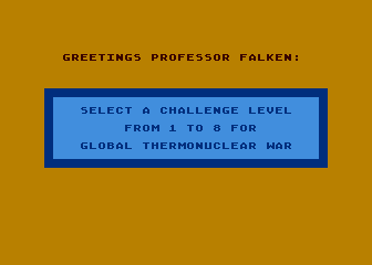 War Games atari screenshot