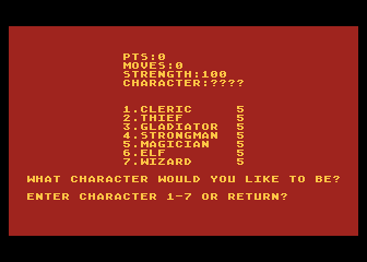 Warlock's Revenge atari screenshot