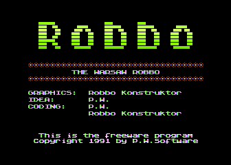 Warsaw Robbo atari screenshot