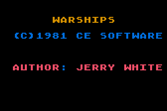 Warships atari screenshot