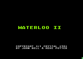 Waterloo II atari screenshot