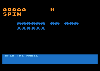 Wheel of Fortune atari screenshot