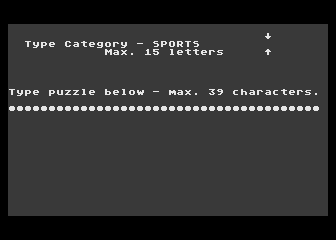 Wheel of Fortune atari screenshot