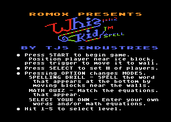 Whiz Kid atari screenshot
