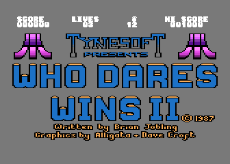 Who Dares Wins II atari screenshot