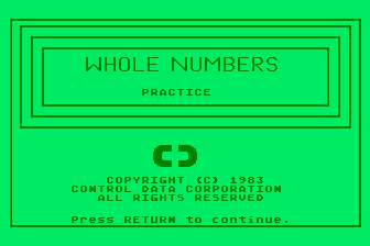 Whole Numbers - Practice atari screenshot