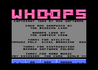Whoops! II atari screenshot