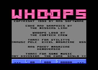 Whoops! II atari screenshot