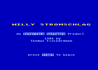 Willy Stromschlag atari screenshot