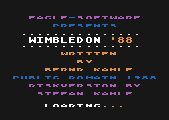Wimbledon '88 atari screenshot