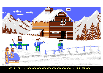 Winter Challenge atari screenshot