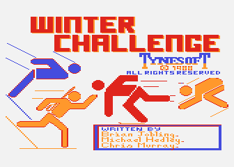 Winter Challenge atari screenshot