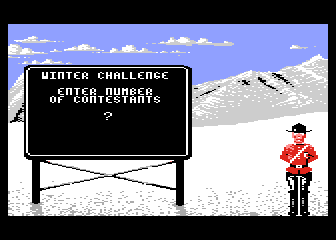Winter Challenge atari screenshot