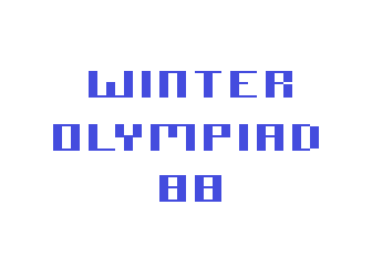 Winter Olympiad '88 atari screenshot