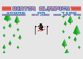 Winter Olympics atari screenshot