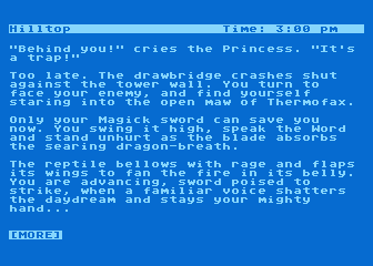 Wishbringer atari screenshot
