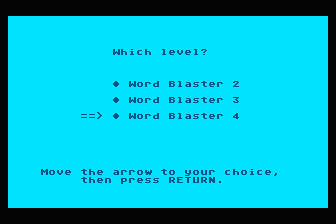 Word Blaster atari screenshot