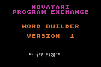 Word Builder atari screenshot
