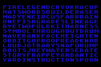 Word Builder atari screenshot