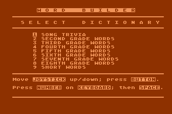 Word Builder atari screenshot