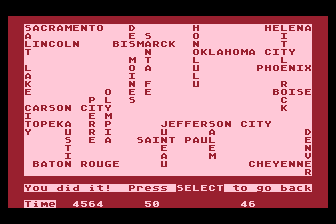 Word-Draw - American Themes - States, Capitals and Landmarks atari screenshot