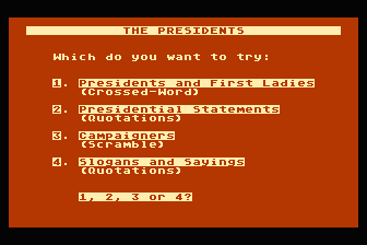 Word-Draw - American Themes - The Presidents atari screenshot