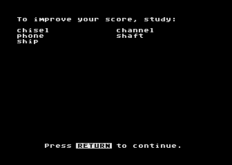 Word Games atari screenshot