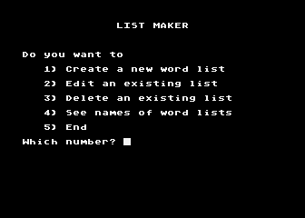 Word Games atari screenshot