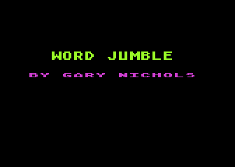 Word Jumble atari screenshot