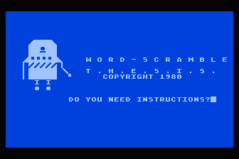 Word-Scramble atari screenshot