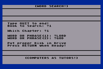 Word Search atari screenshot