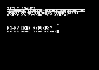 Word Search Creator atari screenshot