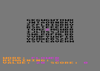 Word Search atari screenshot