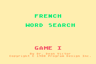 Word Search - French atari screenshot