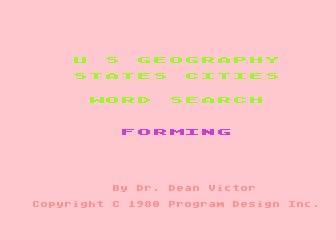Word Search - Geography atari screenshot