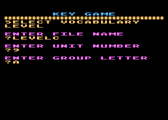 Word Works - Keygame atari screenshot